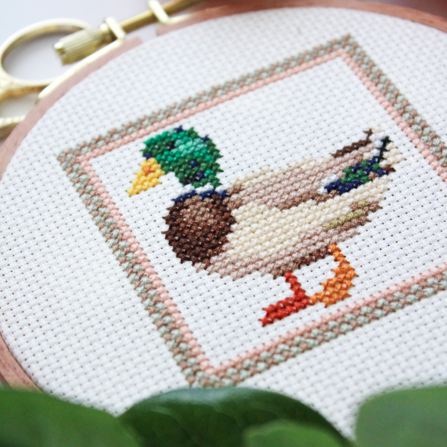 Mallard Duck PDF Cross Stitch Pattern