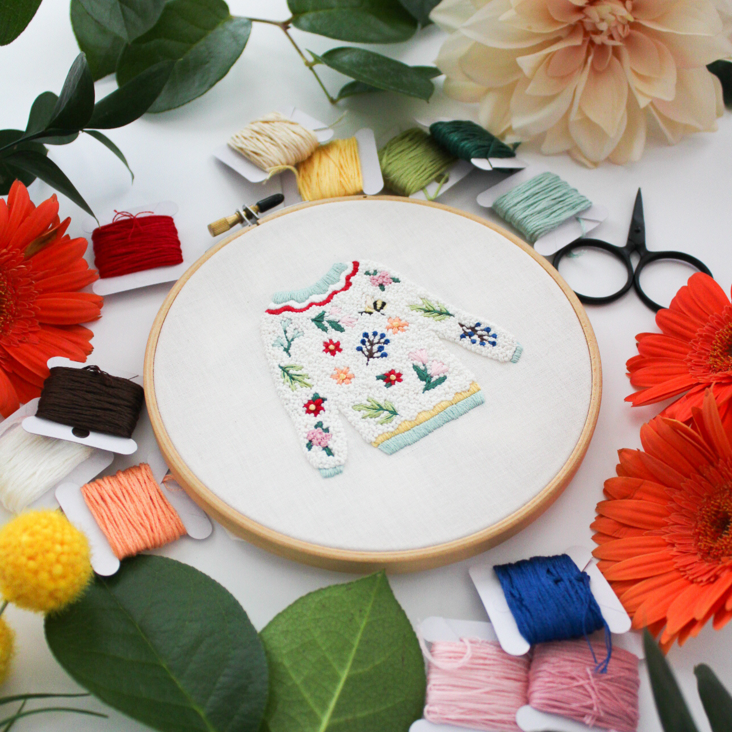 Secret Garden Sweater PDF Embroidery Pattern