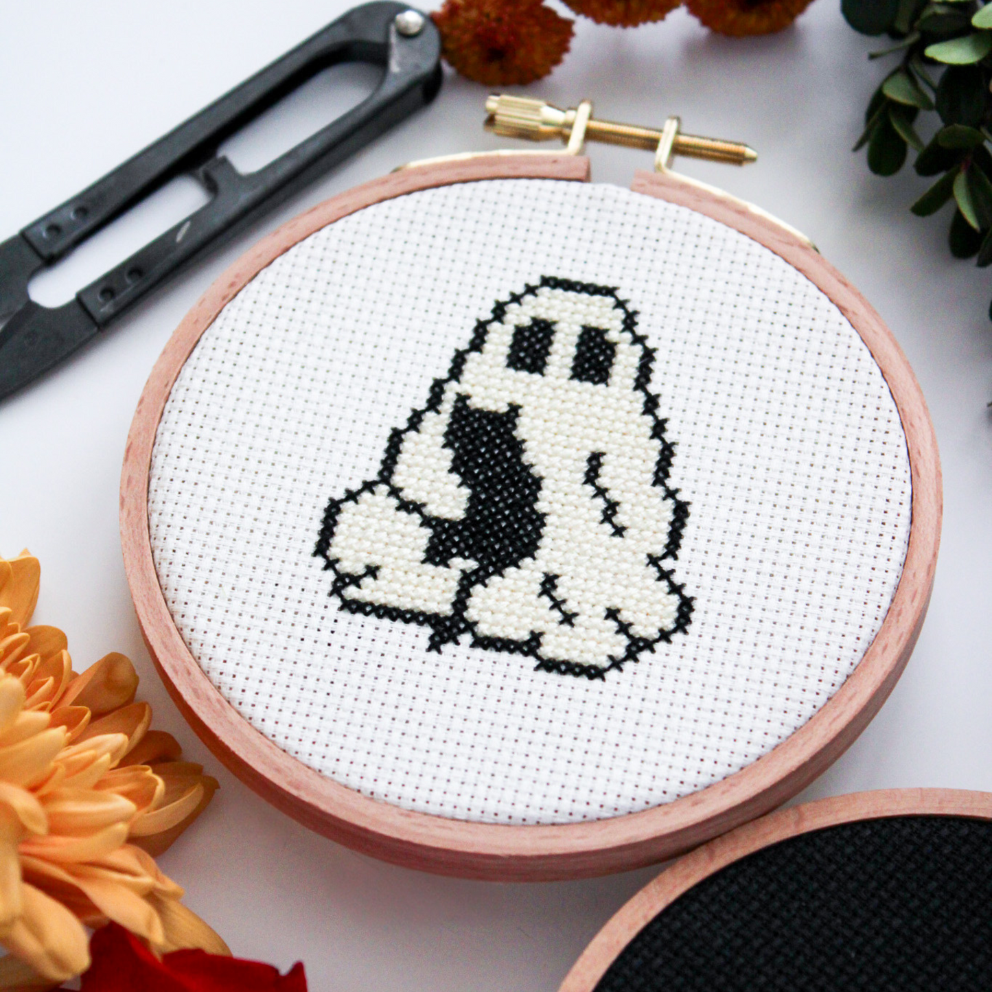 Ghost & Cat PDF Cross Stitch Pattern